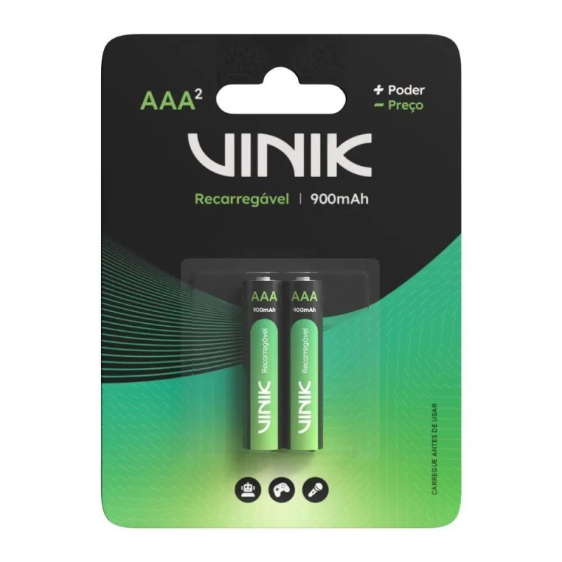 Pilha Recarregável Aaa 900mah C-2 - Vinik - Agro