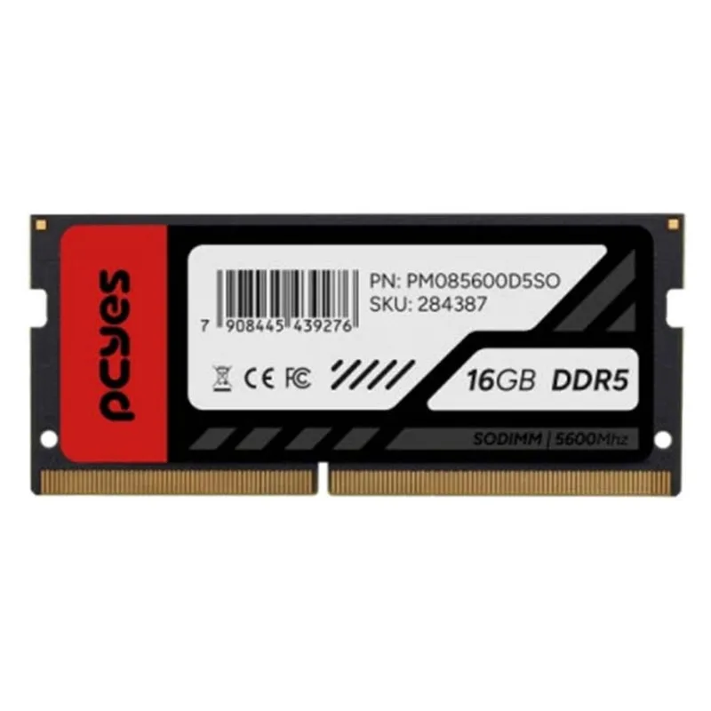 Memória RAM Pcyes Para Notebook DDR5 16GB 5600MHZ Preto (MP)