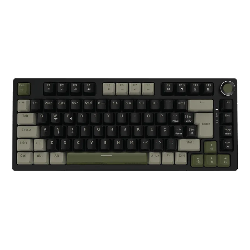 Teclado Gamer Mecânico PCYES Arkeum 75% Cammo Edition Switch Blue AKCM75BBR (MP)