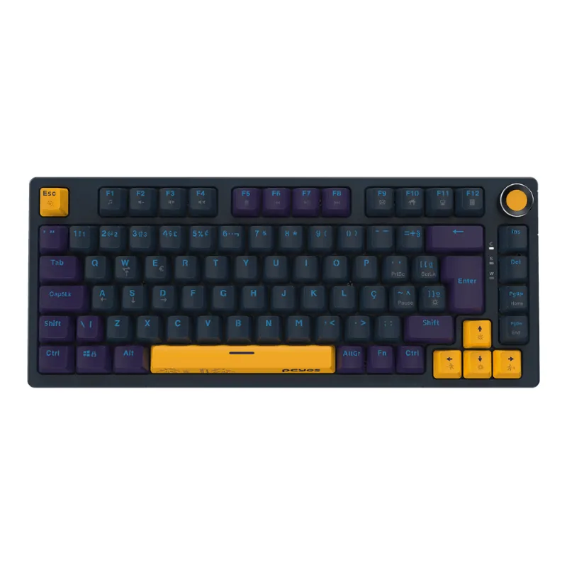 Teclado Gamer Mecânico PCYES Arkeum 75% Sunset Edition Switch Blue AKSS75BBR (MP)