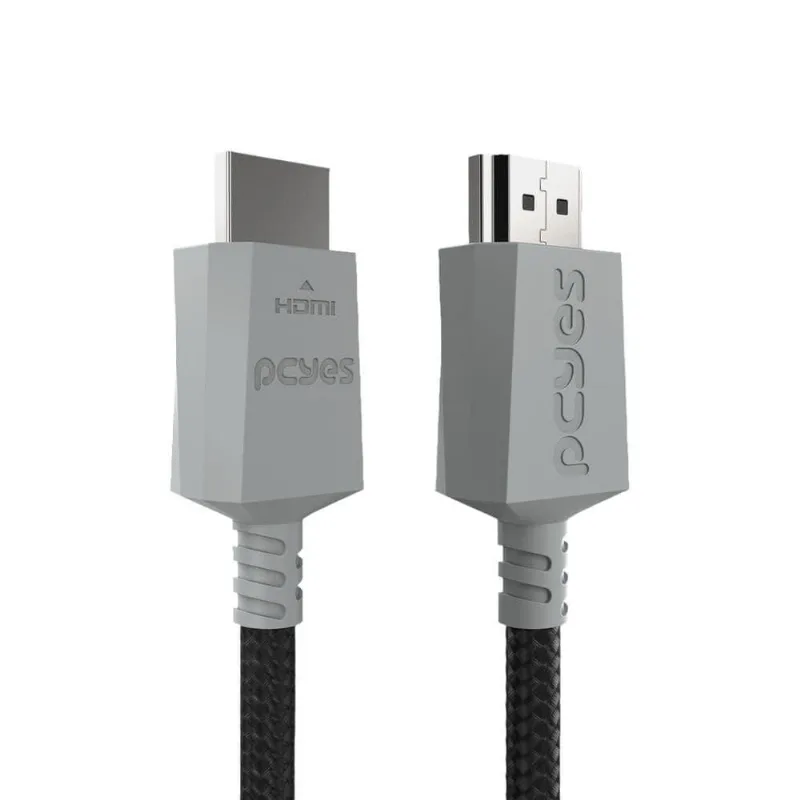 Cabo Hdmi Ultra 2.1 8k 1080/144hz - Conec. Cinza - 1 Metro - Nylon - Phu21p