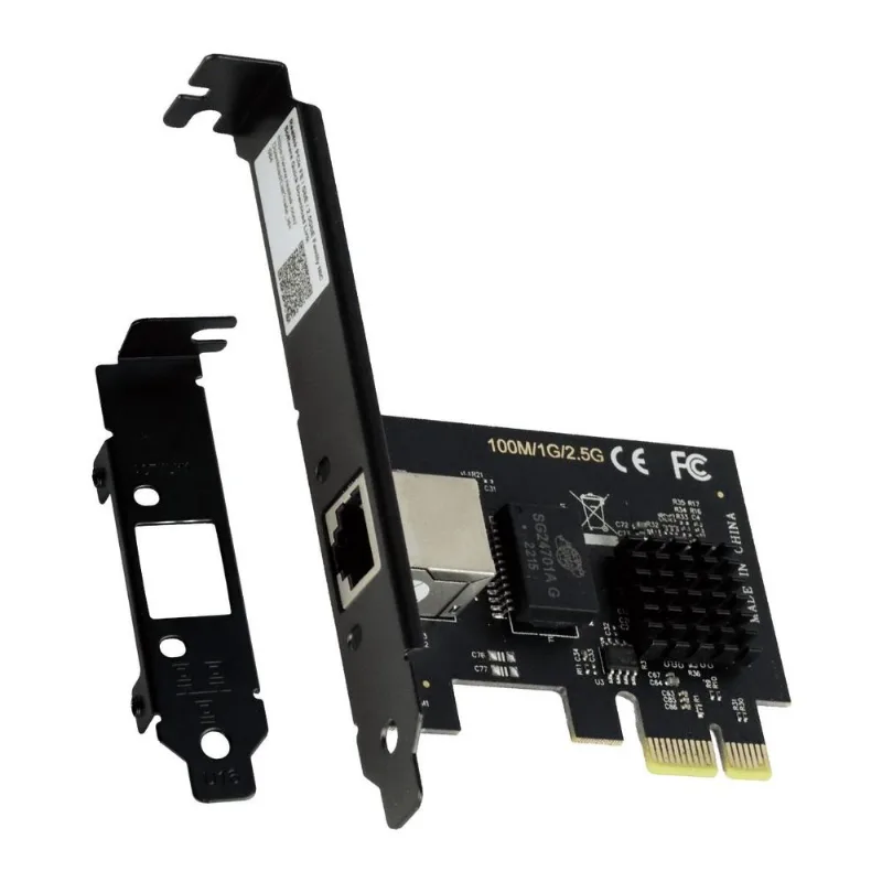 Placa De Rede Wi-fi Pcyes - 1 Porta Lan Rj45 - Cat5 Utp - 2500mbps - Pci Express - Lc2500-1p
