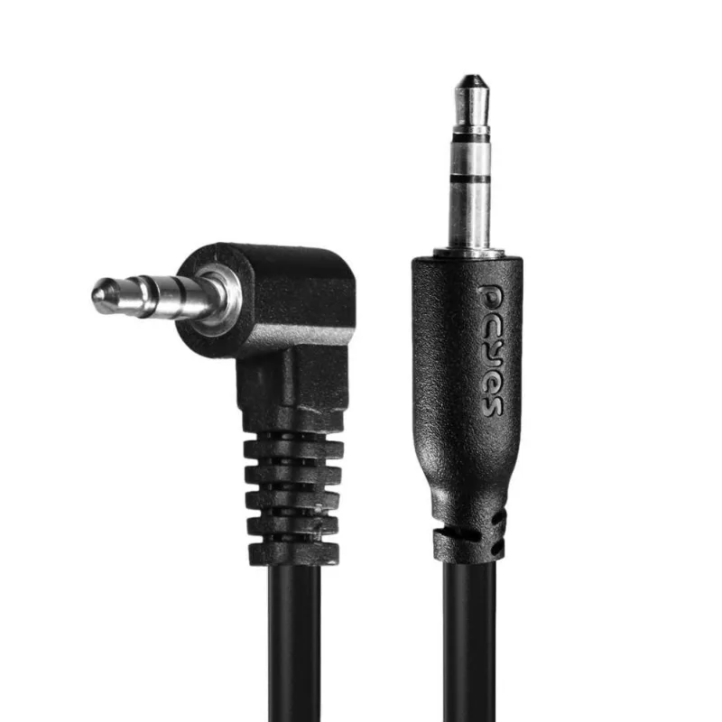 Cabo P2 3.5mm M Para P2 3.5mm M 90° - Preto - 2m - P2pr-2