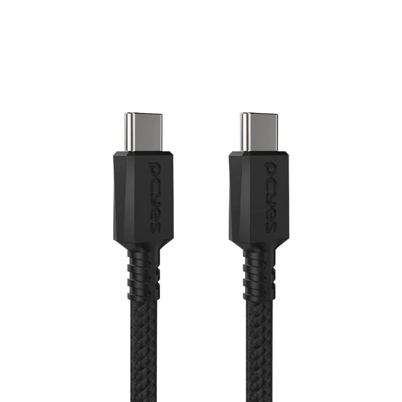Cabo Usb Tipo-c 3.1 P/ Usb Tipo-c 3.1 - Preto - 3 Metros - Nylon - Pucp3p