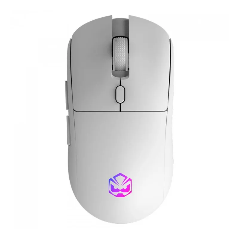 Mouse Gamer Sem Fio Pcyes Basaran White Ghost 6 Botões RGB PMGBRSTWG Branco (MP)