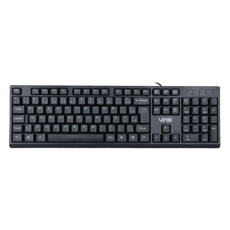 Teclado Usb Dynamic DT101 Abnt2 107 Teclas Corporativo Conforto para Trabalho Vinik