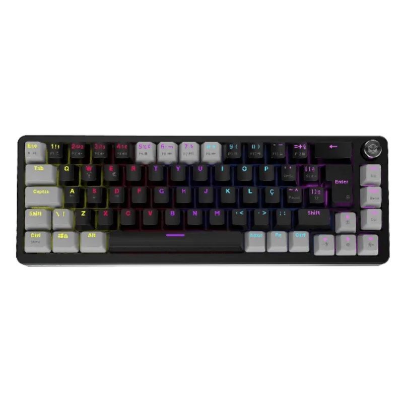 Teclado Gamer Mecânico PCYES Mecka 65% Black Vulcan Switch Blue TPMKBVBL (MP)