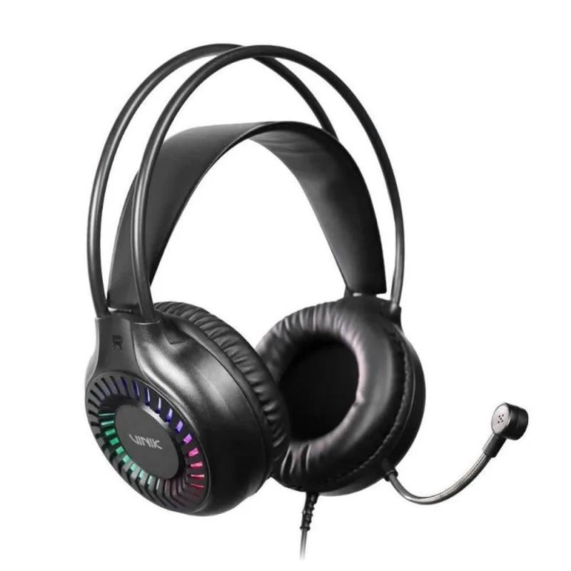 Headset Gamer Vinik Hurricane USB LED Rainbow Preto - VINIK - áudio
