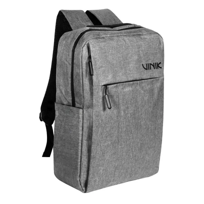 Mochila para Notebook VKBAG011 Slim com Porta USB e Compartimento Acolchoado Cinza Vinik - Vinik - Agro