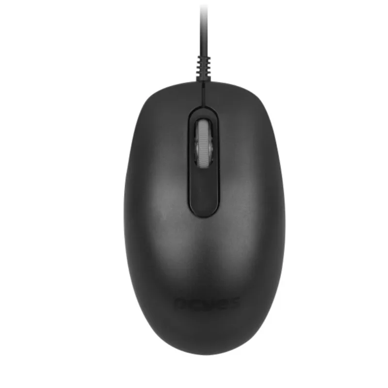 Mouse Ergonômico USB PCYes Cabo 1,8m 2400DPI Preto MRSC01 (MP)