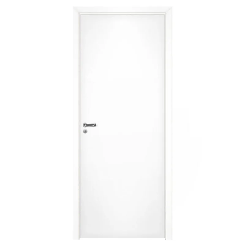 Kit Porta Completa de Giro Lisa Interna Sarrafeada Direita Pinhal Branca 14 x 60 x 210cm 35mm