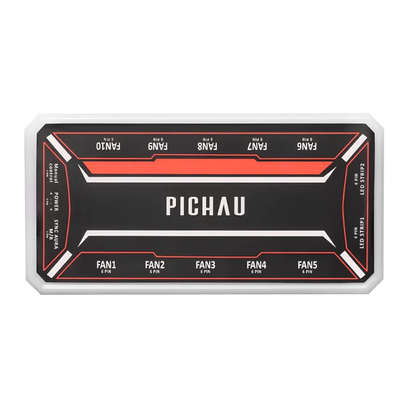 Controladora Pichau Feather X6 Argb 10 Portas - Pg-ftx6-bk01 - Pichau
