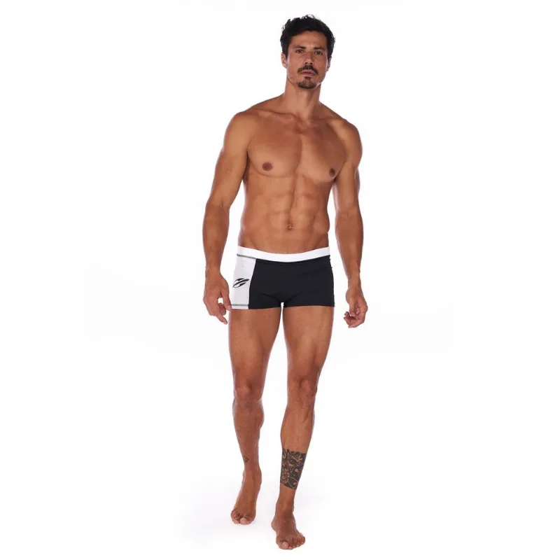 Sunga Masculina Boxer Recorte Mormaii Preto/Branco
