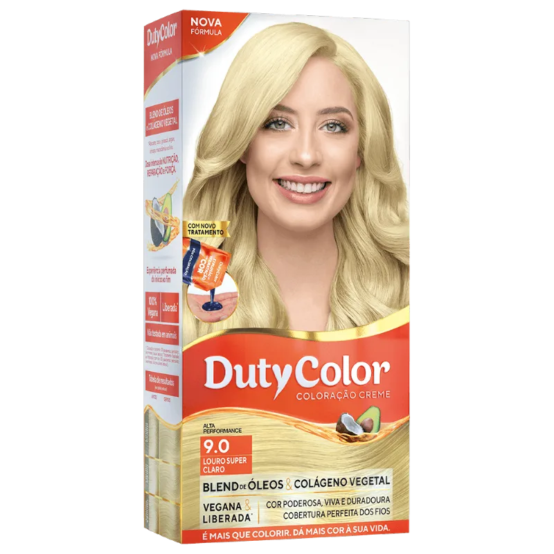 Coloração Duty Color Louro Super Claro - 9.0