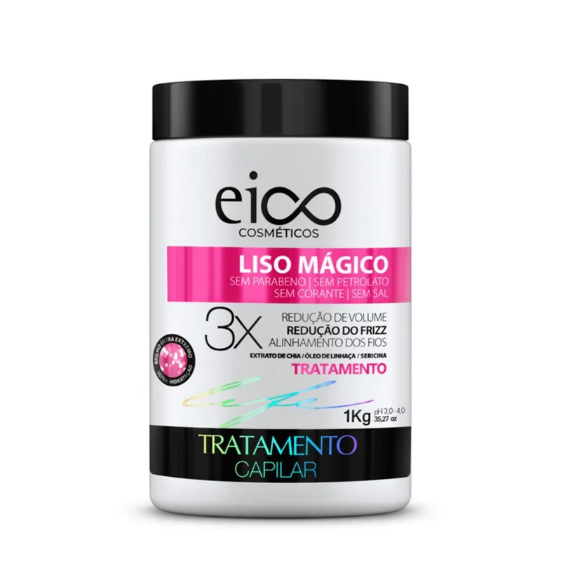 Máscara de Tratamento Liso Mágico Eico Cosméticos Pote 1kg
