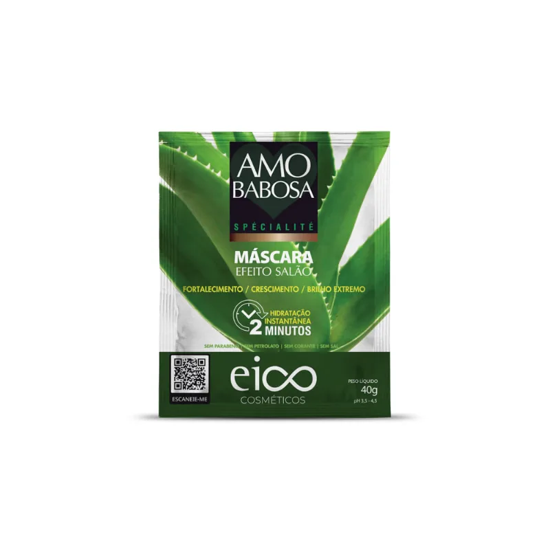 MASCARA CAPILAR EICO AMO BABOSA SACHE 40G