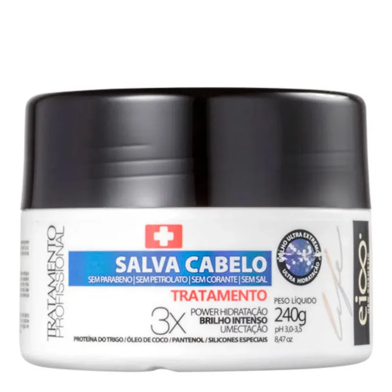 Máscara De Tratamento Capilar Eico Life Salva Cabelo 240g