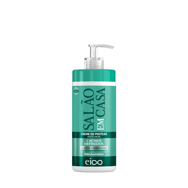 Creme de Pentear Eico Salão Em Casa Cachos Definidos 600ml