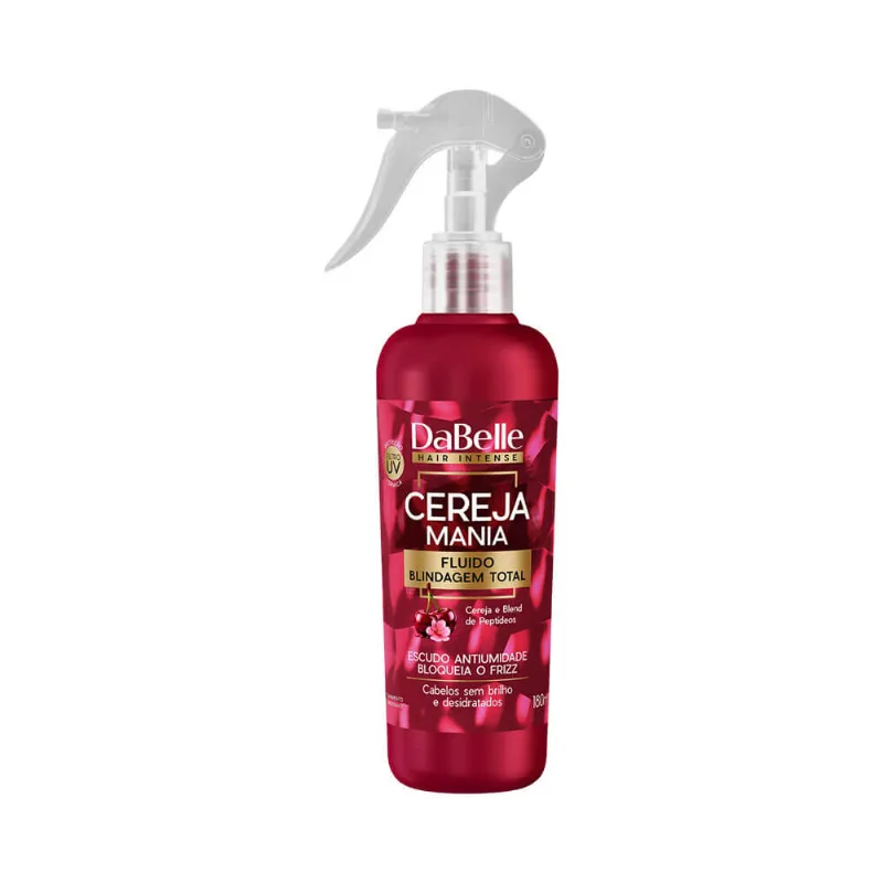 Fluido Dabelle Blindagem Total Cereja Mania 180ml Fluido Dabelle 180ml Blindagem Cereja Mania