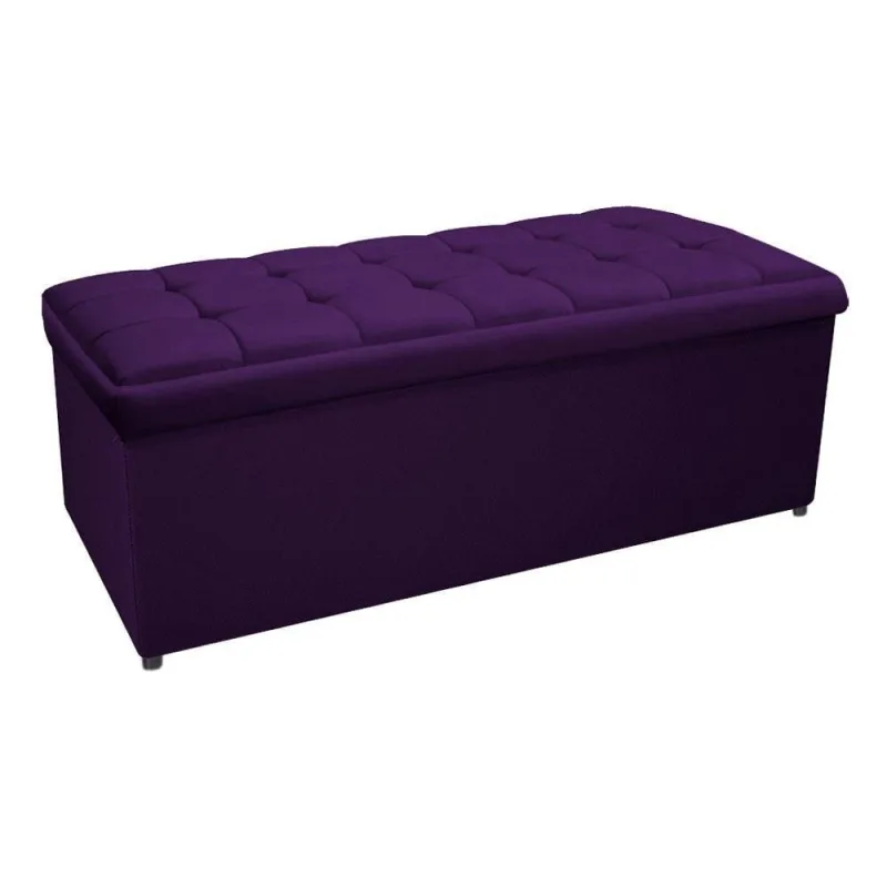Calçadeira Copenhague 140cm Casal Roxo - Não Disponível - Móveis