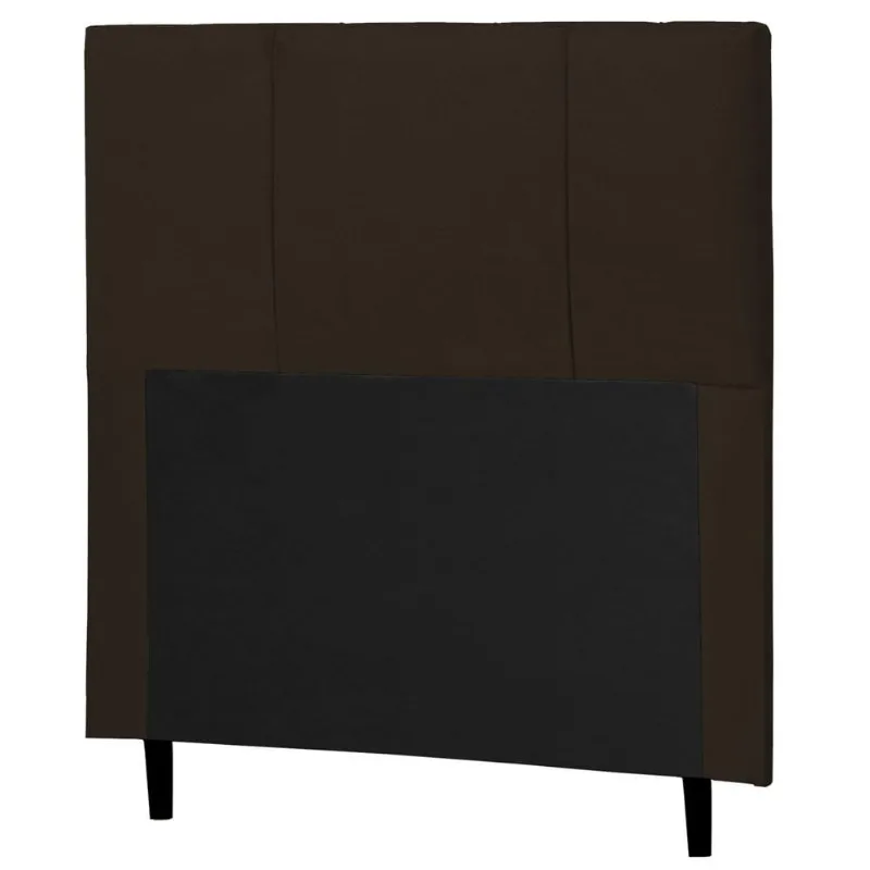 Cabeceira Donna Solteiro 90cm I02 Suede Marrom - Mpozenato