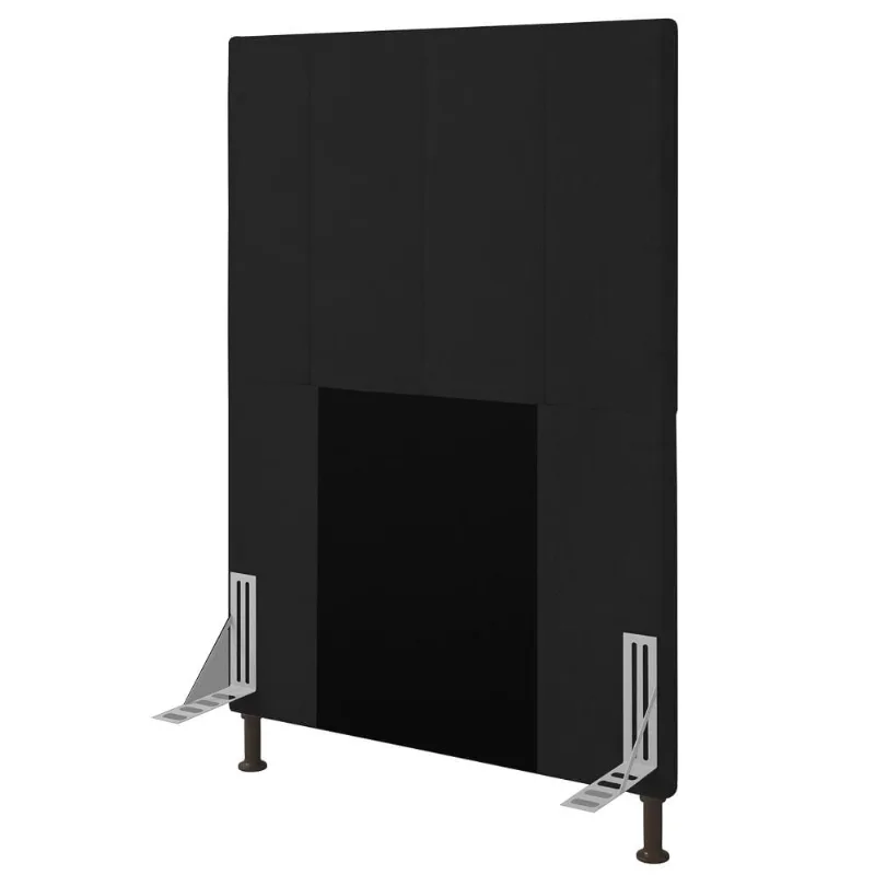 Cabeceira Cama Box Solteiro 90cm D10 Jade Corano Preto - Mpozenato