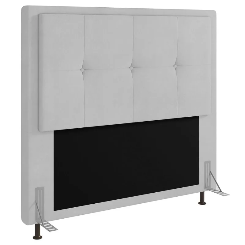 Cabeceira Cama Box Casal King 193cm D10 Ametista Corano Branco - Mpozenato