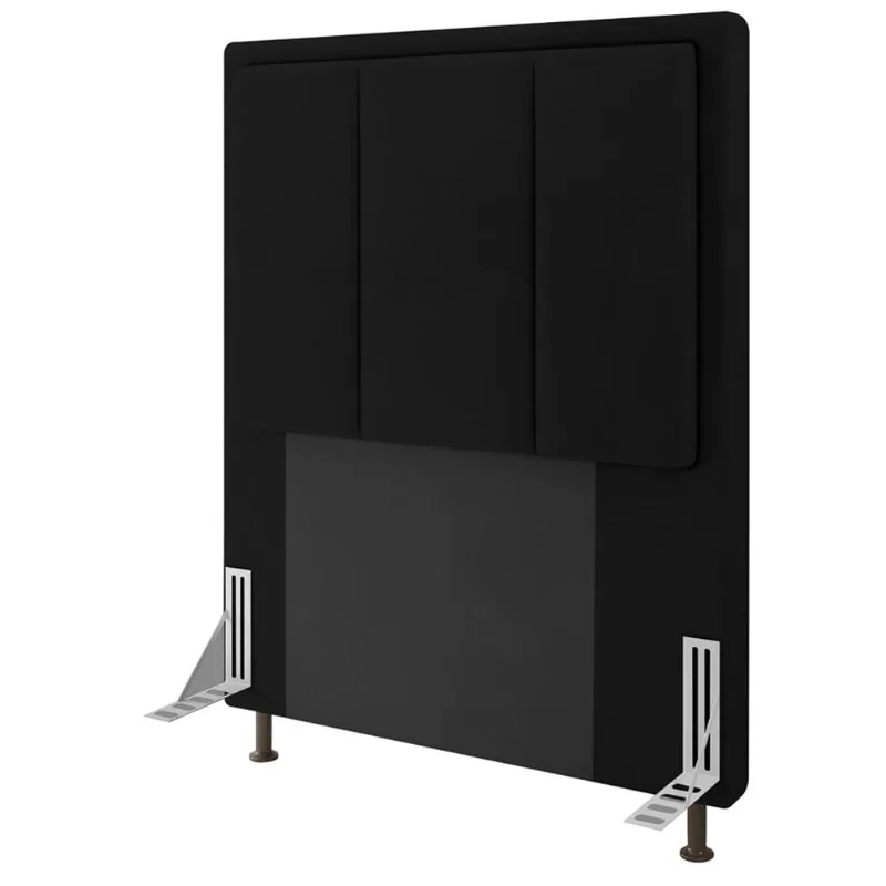Cabeceira Cama Box Solteiro 90cm D10 Opala Corano Preto - Mpozenato