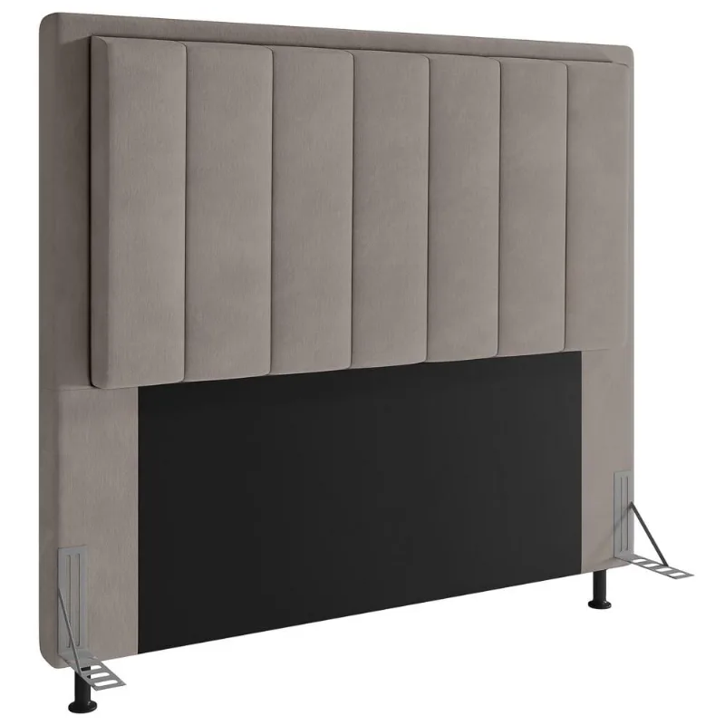 Cabeceira Cama Box Casal 140cm D10 Opala Suede Bege - Mpozenato