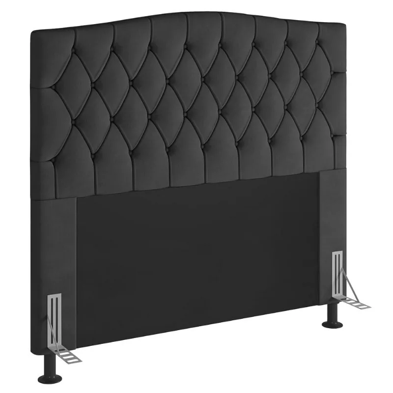 Cabeceira Cama Box Casal King 193cm D10 Petra Suede Cinza - Mpozenato