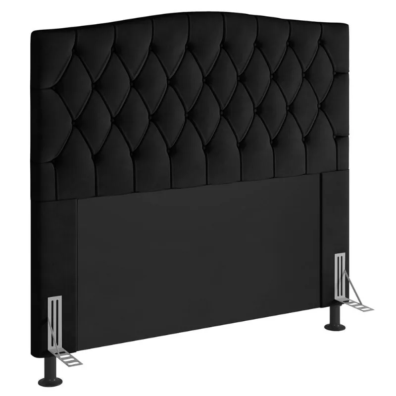 Cabeceira Cama Box Casal King 193cm D10 Petra Suede Preto - Mpozenato