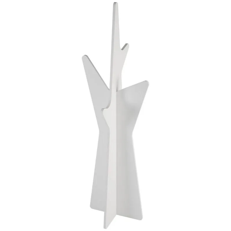 Cabideiro Mancebo Multiuso Arara 5 Pontas Mila F06 Branco
