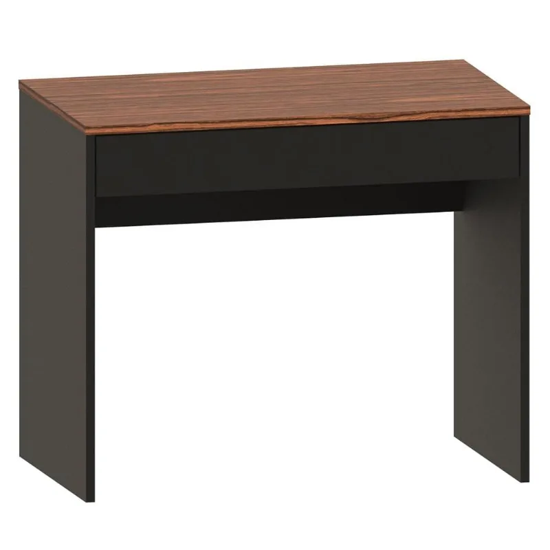 Mesa Para Computador Escrivaninha 90cm 1 Gaveta Ravi C14 Dakota/Preto - Mpozenato