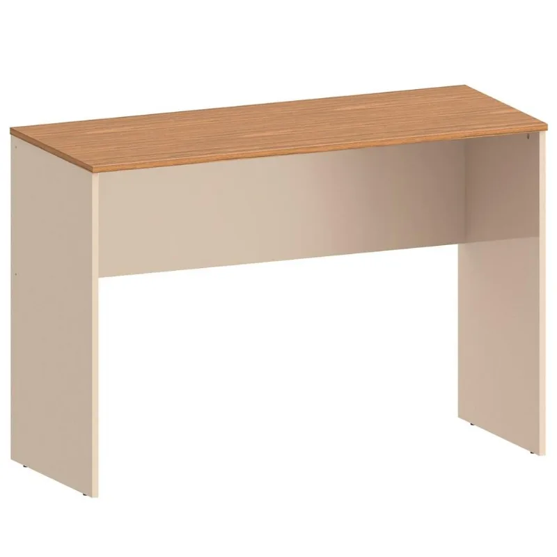 Mesa Para Computador Escrivaninha 110cm Euro II C14 Noce/Off White - Mpozenato