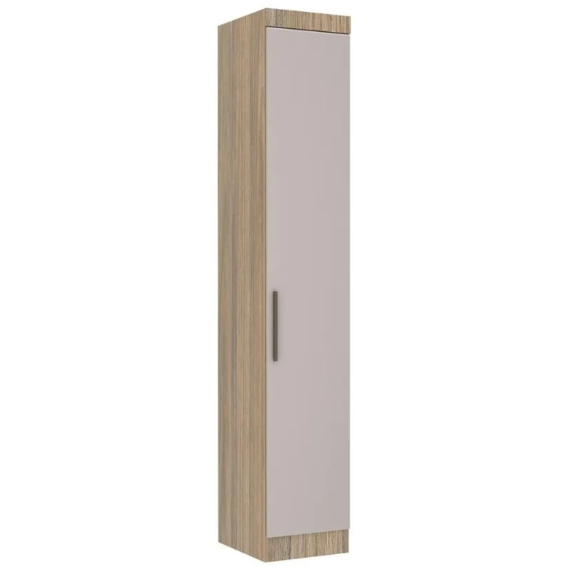 Guarda Roupa Modulado 1 Porta 274 Slim Fumê/Jequitiba - Eucamóveis