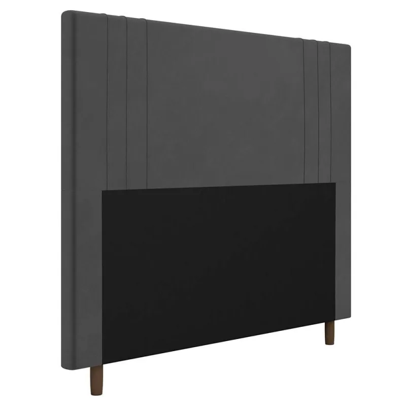 Cabeceira Cama Box Solteiro Ferrara 90Cm Cinza - OUTRAS - Colchões