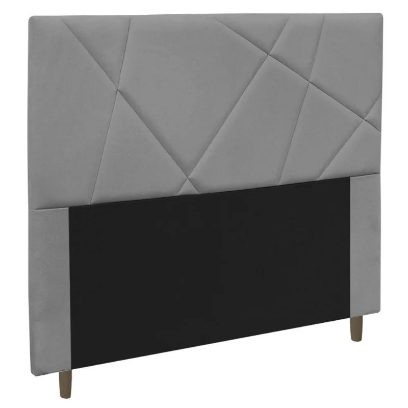 Cabeceira Cama Box Casal Queen Size Mali 160Cm Cinza