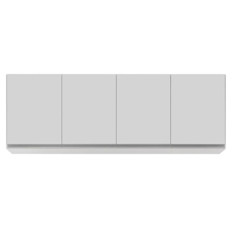 Armário Aéreo 160cm 4 Portas Nevada Branco - Lumil Móveis - OUTRAS - Agro