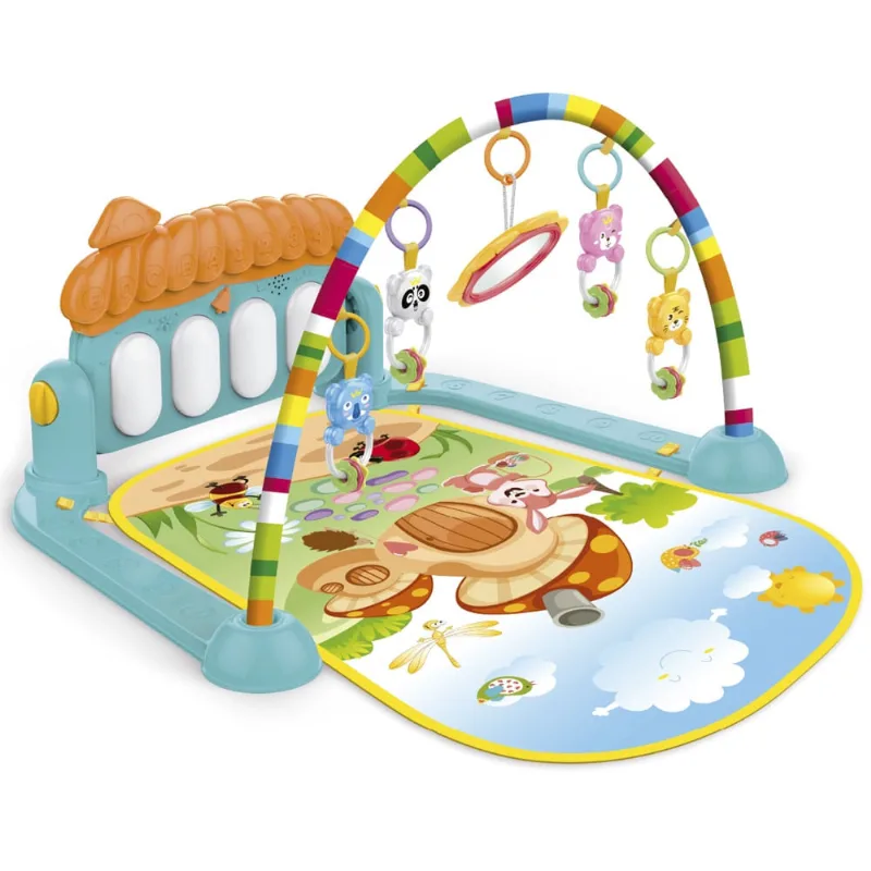 Tapete De Atividades Interativo Bebê Piano Musical Mobile