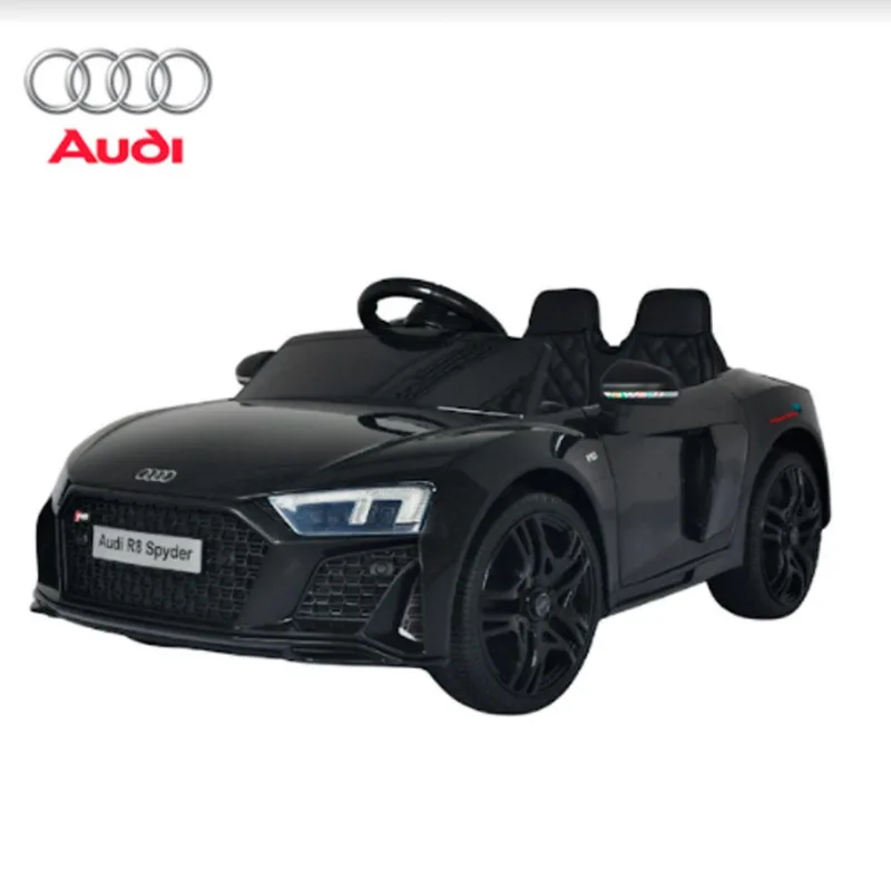 Mini Carro Elétrico 12 Audi R8 Spyder Preto