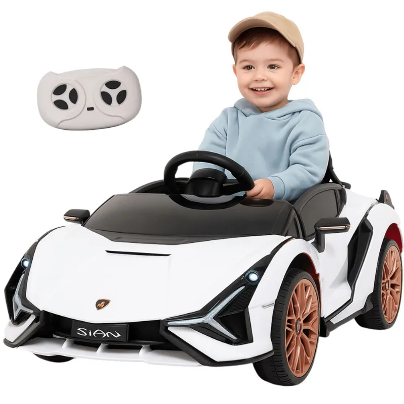 Carro Eletrico Importway Lamborghini Sian Branca 6V Controle Remoto