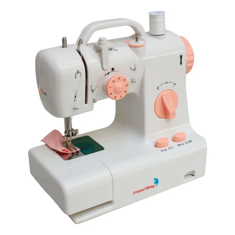 Máquina De Costura Reta Iwmc-501 Portátil Branca 110v/220v