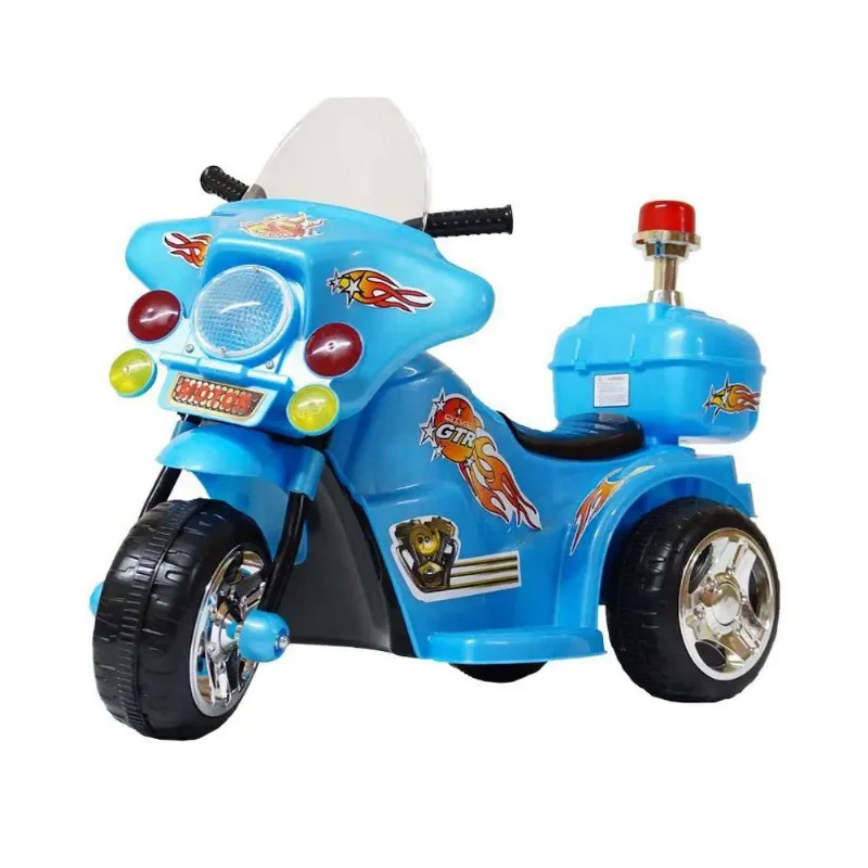 Mini Moto Elétrica Police 6V BW006AZ - Azul