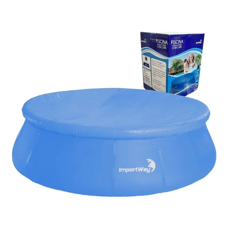 PISCINA BORDA INFLÁVEL 2490L COM CAPA IWPBCI2490