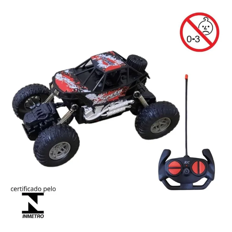 CARRINHO CONTROLE REMOTO 4X4 BW192 BATERIA RECARREGAVEL