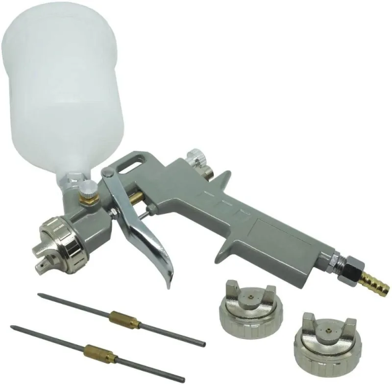Pistola de Pintura Gravidade 3 Bicos 1,2 1,5 e 1,8 MM 600ML EVPPG600-3B EVALD - Importway