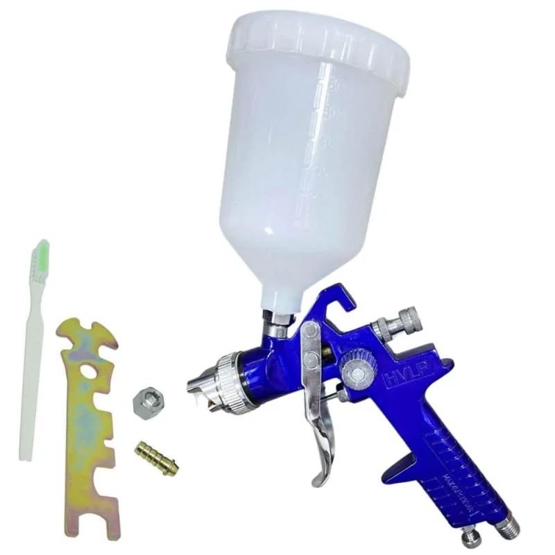 Pistola de Pintura Gravidade HVLP Bico 1,4 MM 600ML EVPPHVLP600-1B EVALD - 'Generico'