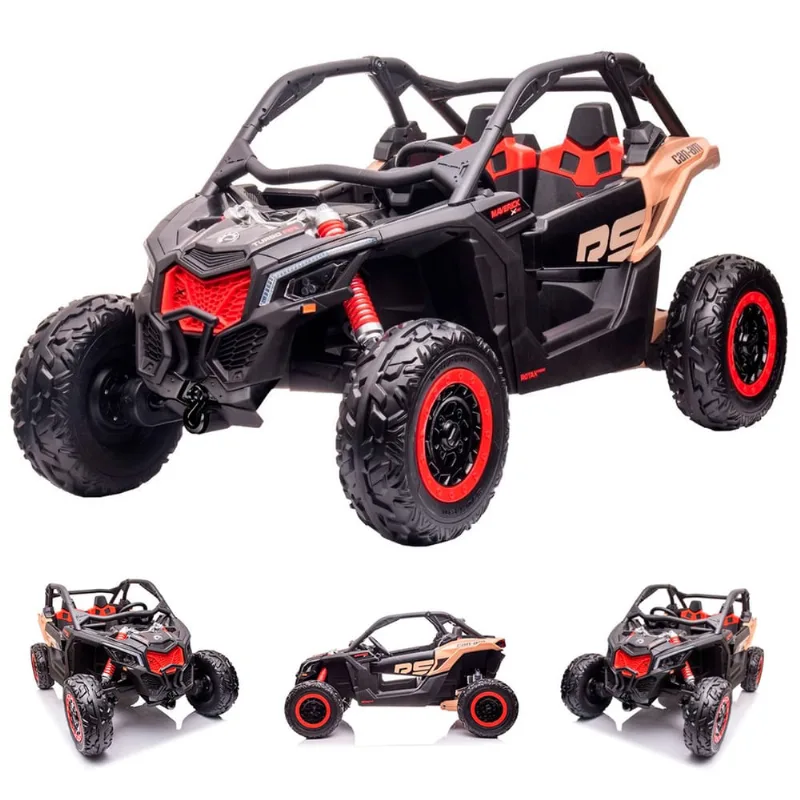 Carrinho Utv Quadriciclo Elétrico Infantil 24v USB MP3 Luz/Som Controle Remoto Can Am Maverick