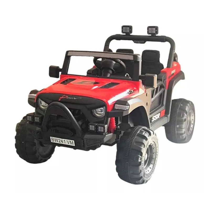 Mini Carro Elétrico Quadriciclo utv 12V 4x4 Importway Vermeho Assentos Luzes Som Inmetro