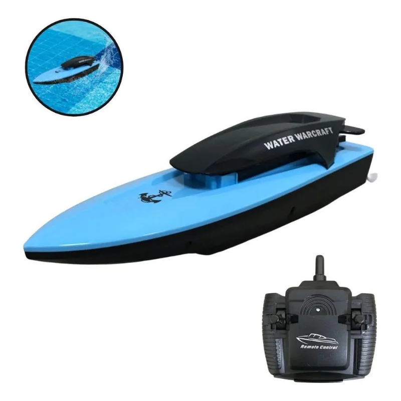 Barco Lancha Controle Remoto Infantil Piscina Água Aquático